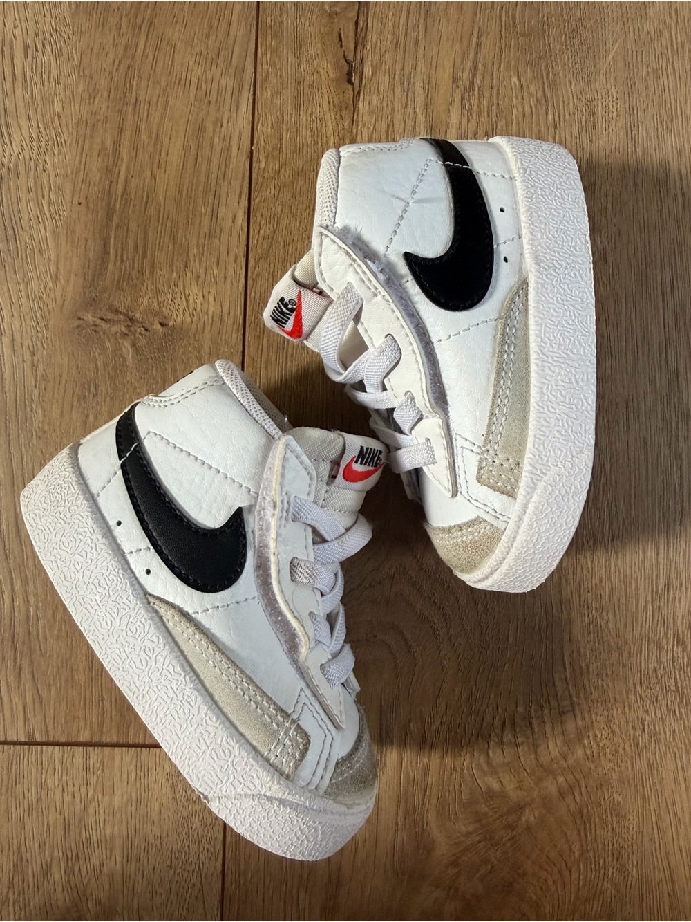 Nike Blazer Mid '77 TD 'White Black' Size 4c Baby Toddler Shoes DA4088-100